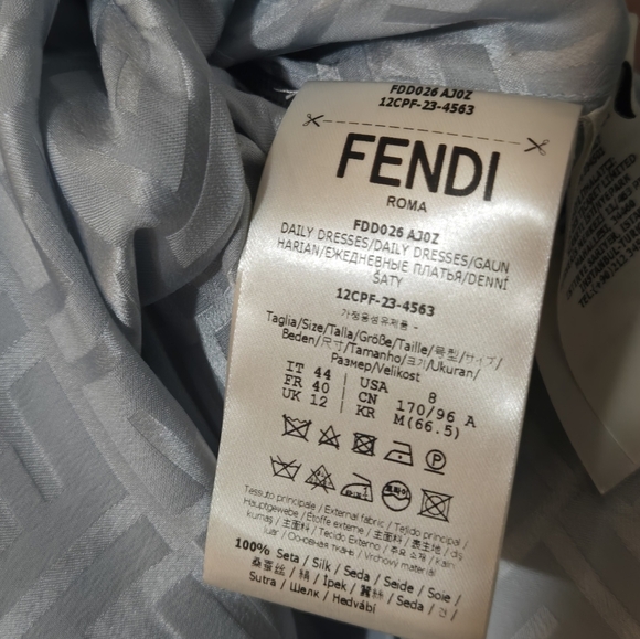 Fendi Light Blue Belted Dress - Picture 15 of 16